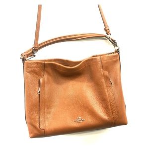 Coach brown leather bag